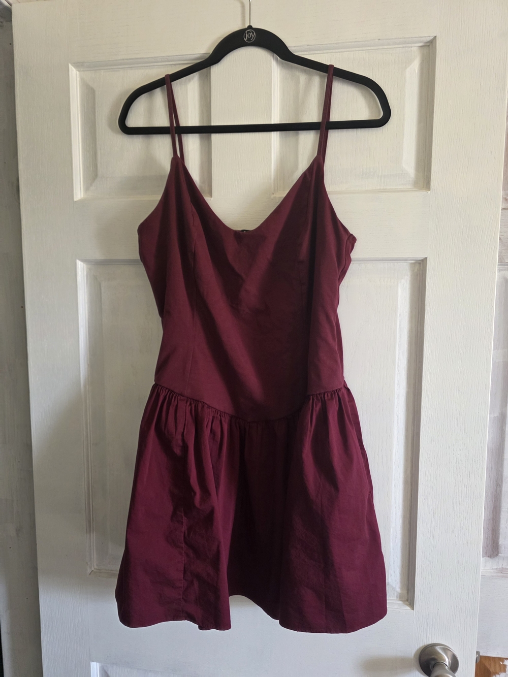 Express Burgundy Spaghetti Strap Mini Dress, Size L